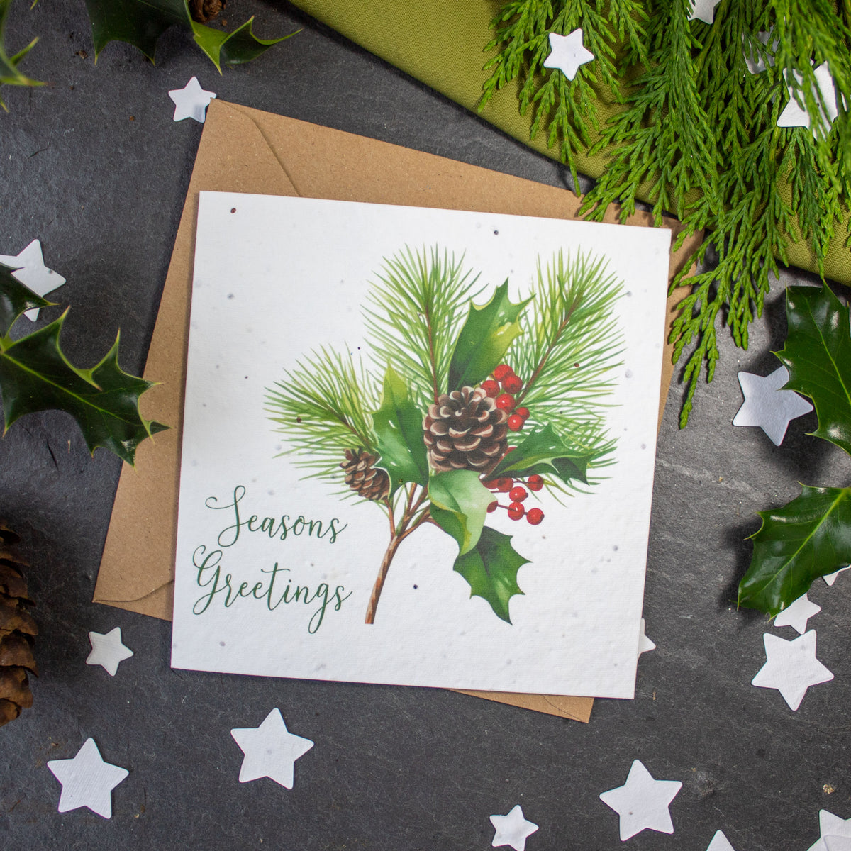 Plantable Christmas Card - Seasons Greetings